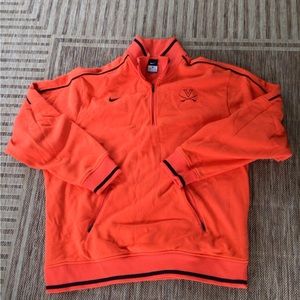 VIRGINIA CAVALIERS  NIKE FLEECE LINED 1/4 ZIP SWEATSHIRT SX XL